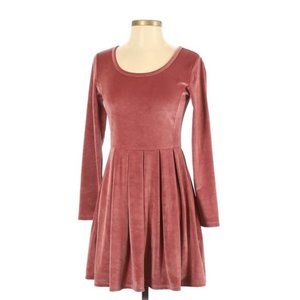 Talula Aritzia Velvet Skater Dress